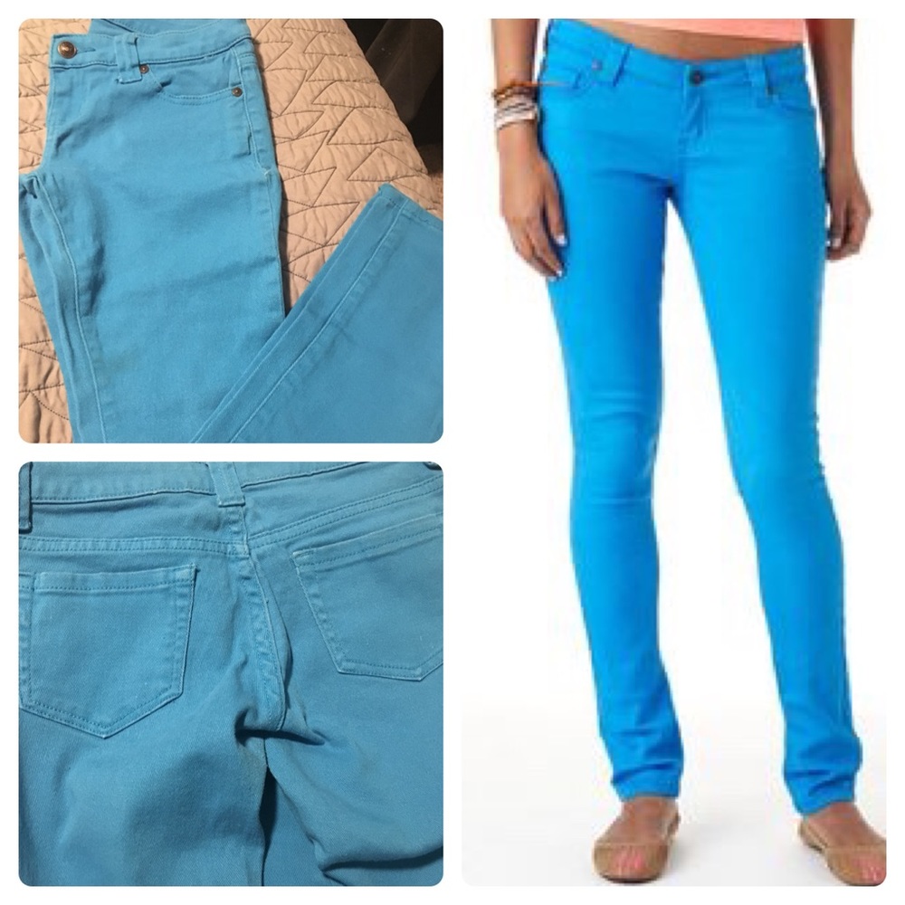 Delia “Britt” Electric Blue Skinny Jeans